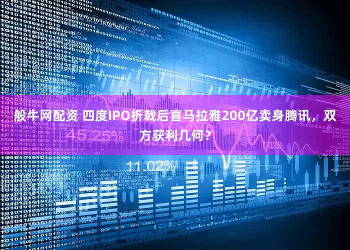 般牛网配资 四度IPO折戟后喜马拉雅200亿卖身腾讯，双方获利几何？