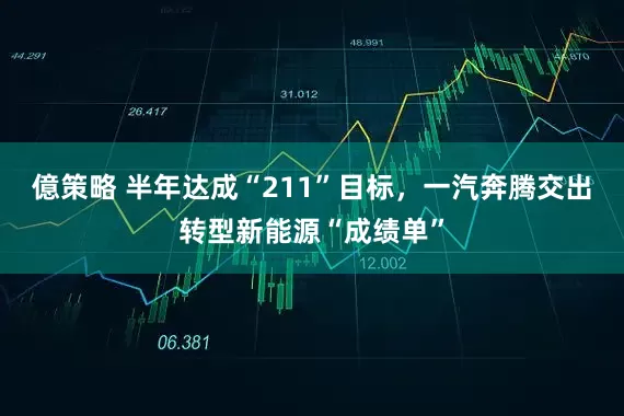 億策略 半年达成“211”目标，一汽奔腾交出转型新能源“成绩单”